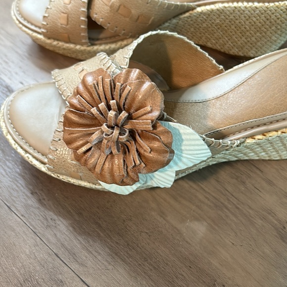 NURTURE WEDGE SANDALS SLIDES WOMENS SHOES SIZE 7.5 MYRTLE G8 - Picture 3 of 9